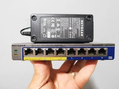 NETGEAR PROSAFE PLUS GS108PEv3 8 PORT GIGABIT MANAGED SWITCH 4 PORTS POE 53W - Image 1 of 3