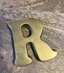 Vintage 1970’s Brass Letter “R” Home Decor - Picture 1 of 4