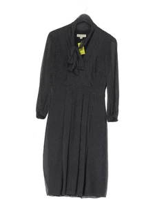 Burberry Women's Midi Dress UK 8 Black 100% Other A-Line - Picture 1 of 5