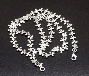 925 Sterling Silver Handmade Jewelry Beautiful Adorable Chain Necklace For Gift - Picture 1 of 4