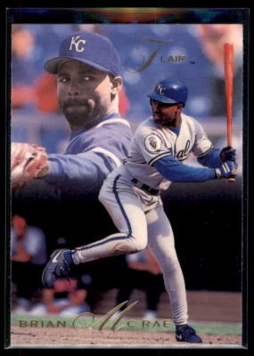 1993 Flair Brian McRae #221 Kansas City Royals - Image 1 of 2