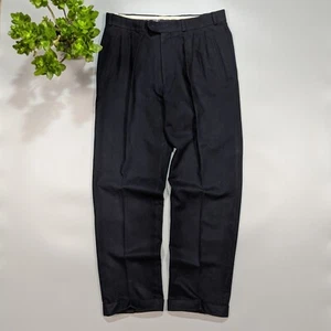 Pantalones de lana Burberry vintage años 80 - 90 para hombre | Auténticos pantalones italianos M|L - Imagen 1 de 15