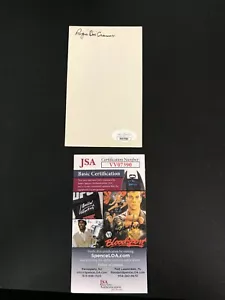 Roger "Doc" Cramer Signed 3x5 Index Card Detroit Tigers JSA Certified Autograph! - Picture 1 of 11