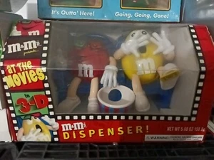 M & Ms At The Movies 3 D Dispenser Red and Yellow; New in Box ! - Picture 1 of 1