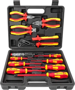 Insulated Screwdriver & Pliers Set, 1000V Electrical Tools for Electrician Magne - Picture 1 of 6
