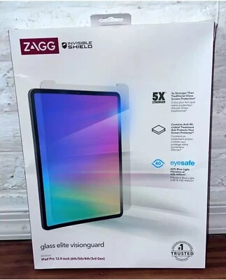 (2 For 1) ZAGG InvsiShield Glass Elite VisionGuard Apple iPadPro 12.9(3-6 Gen) - Image 1 of 4