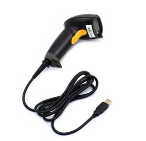 USB Laser Barcode Scanner Wired Handheld Bar Code Scanner Reader Black - Picture 1 of 7