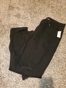 NWT Old Navy Mid Rise Boyfriend Black Jeans 8 - Picture 1 of 5