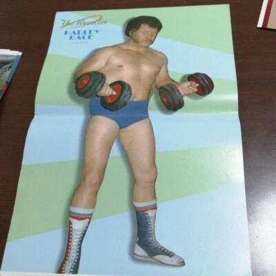 Harley Race Poster Pro wrestling magazine appendix AWA NWA WWF AJPW - Image 1 of 2