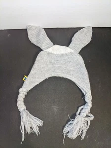Build-A-Bear Workshop Gray Bunny Rabbit Knit Hat - Picture 1 of 2