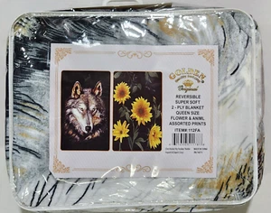 Golden Quality Bedding Original Reversible Super Soft Blanket Queen 2 PLY - Picture 1 of 2