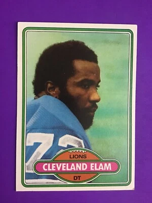 1980 TOPPS FOOTBALL SET BREAK CARD #  27 Cleveland Elam  NM/MT - Image 1 of 2