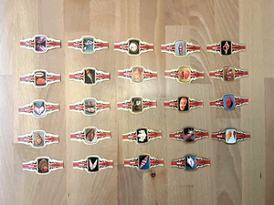Banda de cigarros vintage de 24 etiquetas TAF Schelpen Coquillages Shell Sea ​​shells #593 - Imagen 1 de 10
