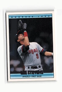 Lee Stevens Baseball #460 1992 Donruss California Angels - Picture 1 of 2