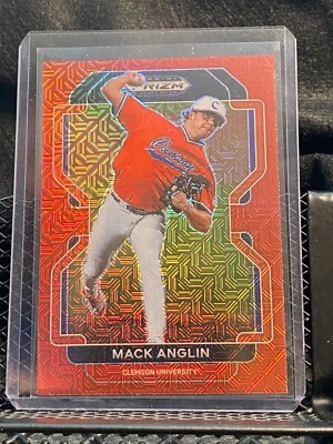Mack Anglin 2022 Prizm Draft Red Mojo #205 Clemson / Royals - Image 1 of 2