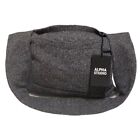 Alpha Studio Womens Cross Body Bag Gray Special Bag Wool Cotton Tweed New