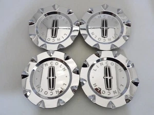 SET OF 4 2010 2011-2012 LINCOLN MKZ CHROME center cap p/n 9H6C-1A096-BA - Picture 1 of 11