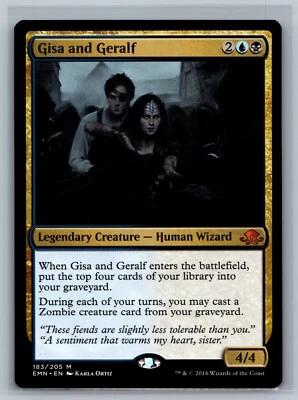 Magic The Gathering Eldritch Moon Gisa and Geralf #183/205 MTG TCG CCG - Image 1 of 2