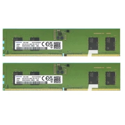 Samsung 16GB (2X8GB) DDR5 5600MHz PC5-44800 UDIMM Memory Ram (M323R1GB4DB0-CWM) - Image 1 of 4