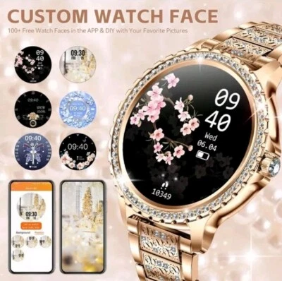 Smart Watch for Women with Diamonds (Answer/Make Call), fitness record, Touch - Image 1 of 4