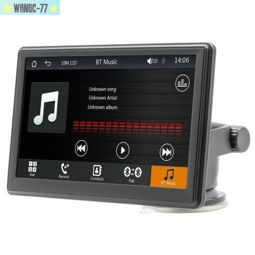 Reproductor de video con pantalla táctil Bluetooth de audio para automóvil para Apple CarPlay Android automático 7 pulgadas Foto 1 de 4