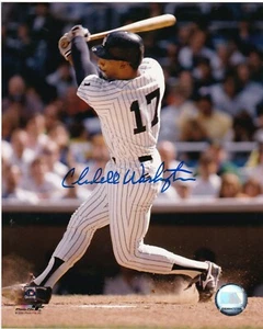 CLAUDELL WASHINGTON NEW YORK YANKEES ACTION SIGNED 8x10 - Picture 1 of 1