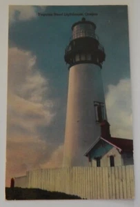 Postal Faro Cabeza Yaquina Oregon vintage - Imagen 1 de 2