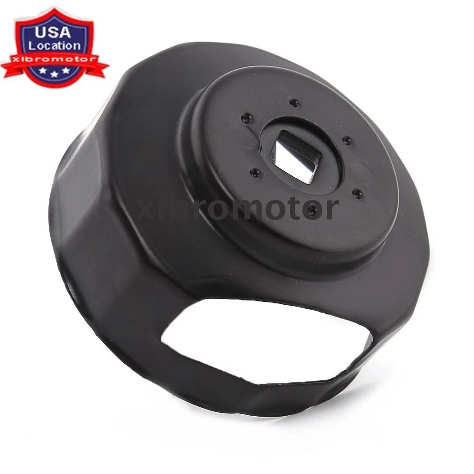 Llave de filtro de aceite negra apta para Harley Touring Dyna Softail Electra Road Glide Foto 1 de 4