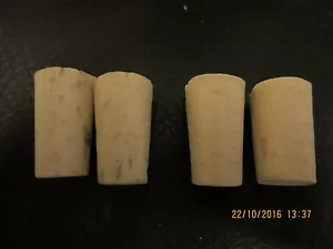 Cork, pointed cork, natural 10-13 mm, 4 pieces - Picture 1 of 1