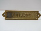 1+1/4 x 5+1/2 Inch Aluminum Plated With Brass "GALLEY" Sign -(B5C294)