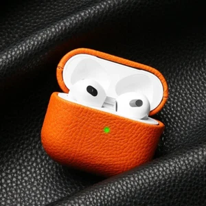 Leather Earphone Protective Case Cover For Apple AirPods 4th 3rd 2nd Gen Pro 1/2 - Afbeelding 1 van 22