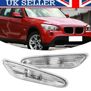 BMW 3 Series Side Indicator Set Clear E90 E91 05-11 Repeater Pair Left Right - Picture 1 of 11