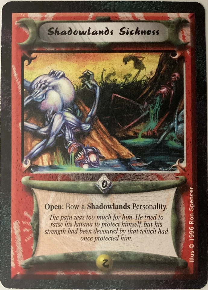 Legend Five Rings CCG Shadowlands Sickness UnCommon MINT AEG - Image 1 of 1