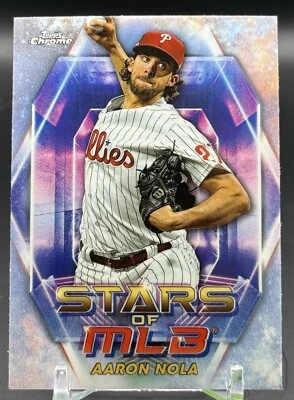2023 Topps Update Series #SMLBC-86 AARON NOLA Stars of MLB CHROME - Image 1 of 2