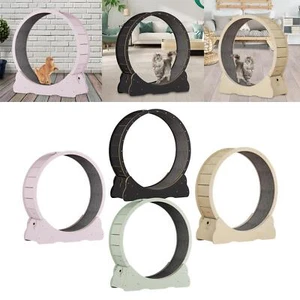Cinta de correr para gatos muebles de madera silenciosa rueda de ejercicio para entrenamiento - Imagen 1 de 4