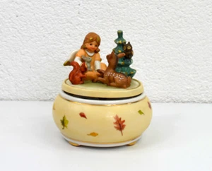 Spieluhr Goebel Engel mit Waldtieren 44-080 Spieldose Porzellan Melodie 8926 - Bild 1 von 8