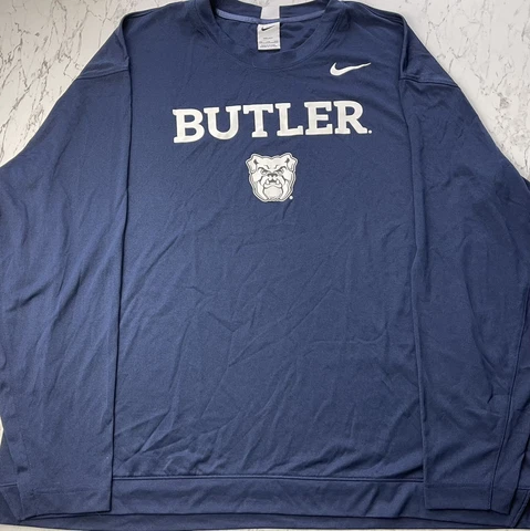 Nike Butler Bulldogs Dri-Fit Long Sleeve Basketball Shirt Mens XXL Cover