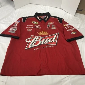 JH Design Nascar Kevin Harvick BUD 3XL Snapup closure short sleeve Shirt USED - Picture 1 of 19