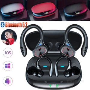 For Motorola Moto Z2 Force Play Z3 Play Z4 Bluetooth Wireless Earhook Earphones - Picture 1 of 16
