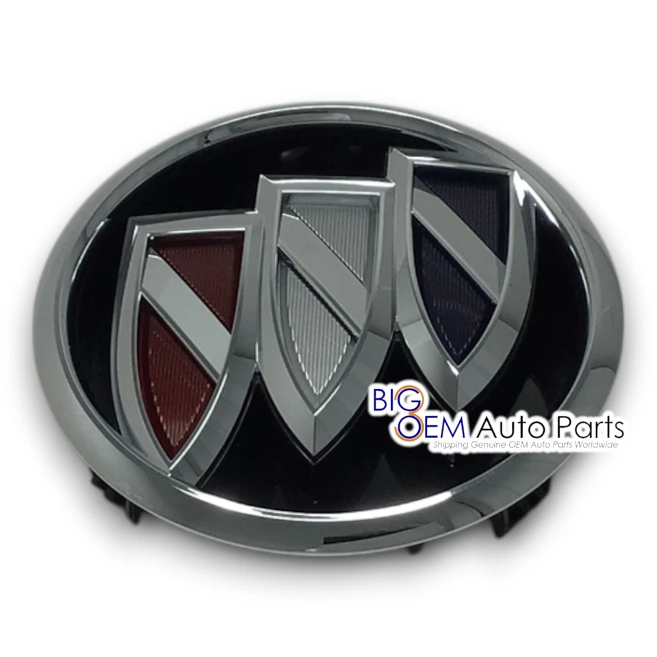 2017 2018 2019 Buick Lacrosse grade frontal emblema tri-escudo novo OEM - Imagem 1 de 4