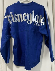 Disneyland Resort Blue Glitter Spirit Jersey Size XS Long Sleeve - Picture 1 of 5