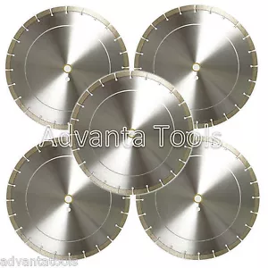 5PK 14” Lama diamantata per seghetto alternativo per blocco mattoni cemento cerchio 12mm - Foto 1 di 4