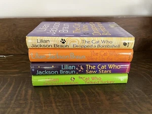 Lilian Jackson Braun Lot of 4 Books The Cat Who Series Hard Cover Bundle - Picture 1 of 9