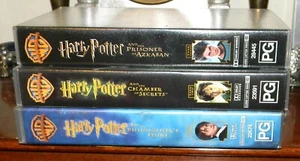 Harry Potter : 3 VHS- Prisoner of Azkaban-Chamber of Secrets-Philosopher's Stone - Picture 1 of 3