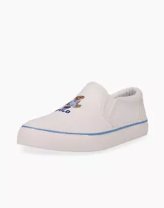 Polo Ralph Lauren Niña Niño Bebé Niño Sin Cordones Tenis Zapatos Blancos Talla 6 - Imagen 1 de 7