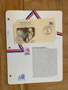 USA 1980 FDC FLEETWOOD AMERICAN REVOLUTION CHARLESTON SURRENDERS LINCOLN - Picture 1 of 1
