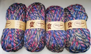 Schnellstrickgarn Woll Butt ADA 400g Farbverlauf braun flieder rosa braun - Bild 1 von 6
