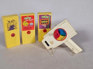 1970er Vintage drei (3) Fisher Price Sesamstraße Filmkassetten & Zuschauer - Bild 1 von 12