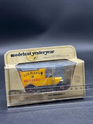 Matchbox Models of Yesteryear 1912 Ford Model T Colman's Mustard Y-12 - Immagine 1 di 3