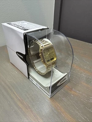 Reloj Casio analógico-digital para hombre con esfera de acero inoxidable tono dorado AQ-230GA-9D Foto 1 de 4